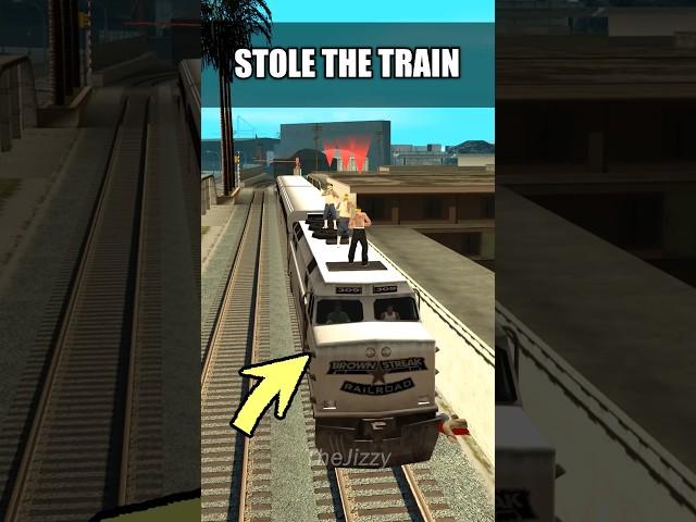 IF YOU STEAL THE TRAIN IN WRONG SIDE OF THE TRACKS IN GTA SAN ANDREAS #gta #gtasanandreas #facts