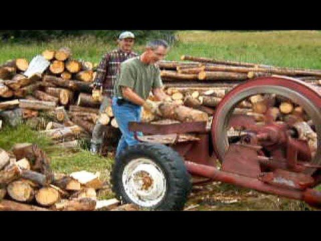 Amazing Automatic Homemade Firewood Processing Machines, Fastest Cutting Tree & Wood Splitting