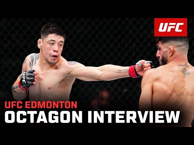 Brandon Moreno Octagon Interview | UFC Edmonton