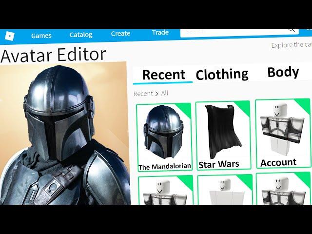 MAKING THE MANDALORIAN a ROBLOX ACCOUNT