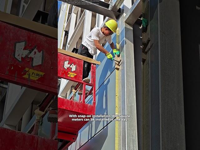 Fireproof sandwich panels that can be used in steel structure exterior wall construction.