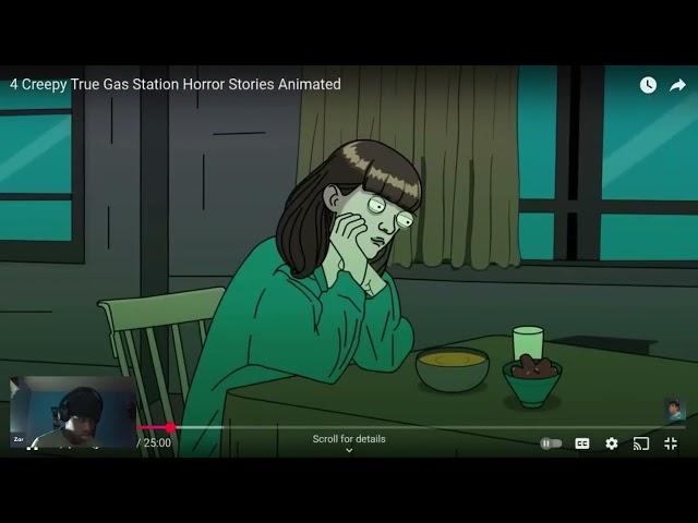 Reacting To 4 Creepy True Gas Station Horror Stories Animated Made By MJV Animations