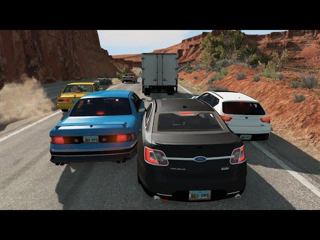 Highway Car Crashes #12 - BeamNG.Drive