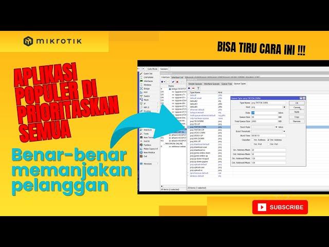 PELANGGAN TERSENYUM ?! PISAH TRAFIK 2 KONEKSI INTERNET di Router Mikrotik RB750GR3