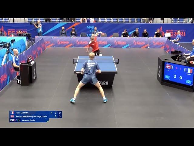 Table Tennis  : Anders Lind Backhand Slice