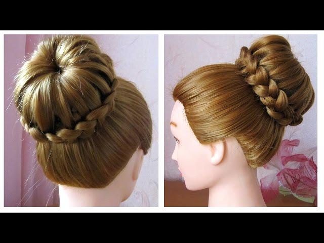 Chignon tressé facile  Tuto coiffure simple et rapide cheveux long/mi long