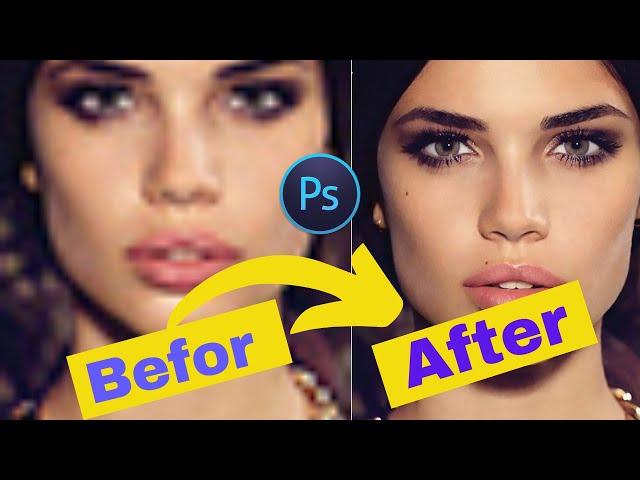 How to easily Convert Low Resolution Image To High Quality Resolution in Photoshop