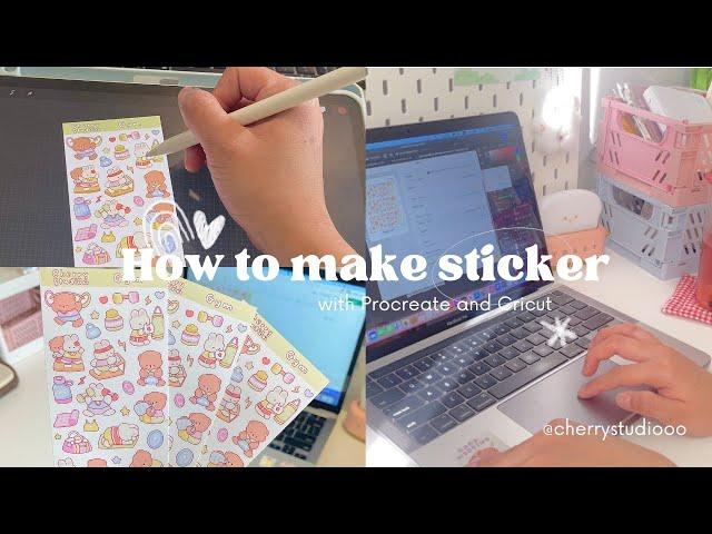 How to make a sticker sheet with Procreate and Cricut 