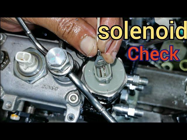 how to solenoid checking 1kz 5l fuel pump // how to diesel pump fuel setting (Toyota 5L)