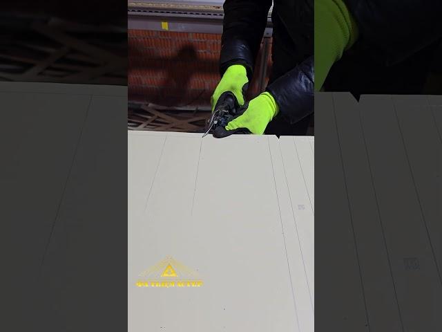 ИЗГОТОВЛЕНИЕ ШАБЛОНА Фальцевая кровля #фальцеваякровля #standing #roofing