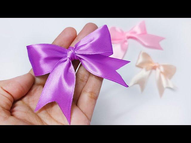 Easy Satin Ribbon Bow In 2 Minutes 