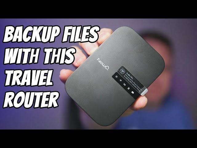 NewQ Filehub AC750 Travel Router - Backup files from SD Card or Phone