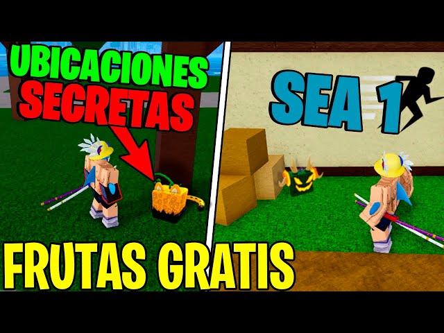 ¡LOCALIZACIONES SECRETAS Para Tener FRUTAS GRATIS en BLOX FRUITS!  (ROBLOX)