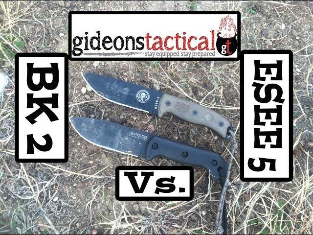 Ka-bar BK 2 vs. ESEE 5 Knife Comparison