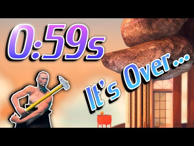 Getting Over It Speedrun World Record in 59.885s