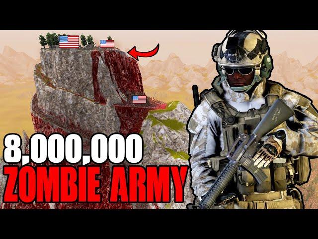 US ARMY Mountain Fortress Surrounded by 8 MILLION ZOMBIES! - UEBS 2: Nuclear Warfare Mod