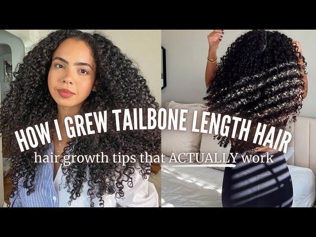 HOW TO GROW CURLY HAIR TO WAIST LENGTH | tips (that actually work) to grow long and healthy hair