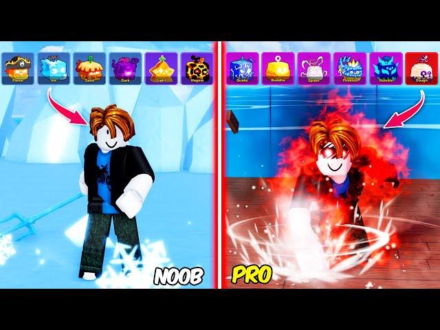 Beating Blox Fruits as Bacon ! Awakening All Fruits Noob to Pro in Blox Fruits[4K FULL MOVIE] !