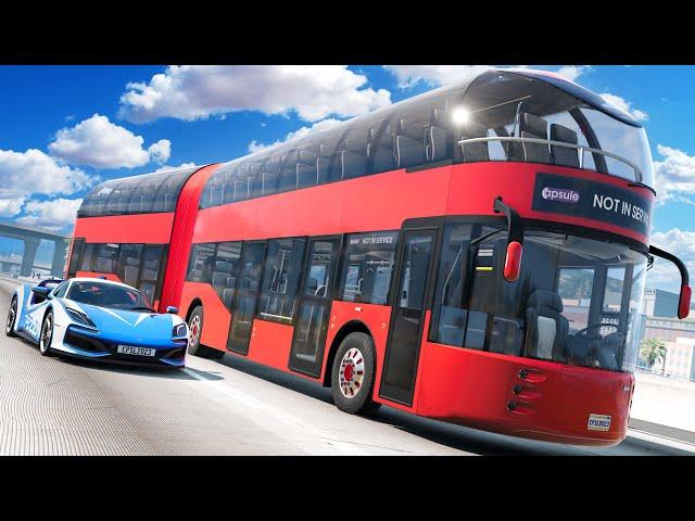 NEW Bendy Bus is PERFECT for Police Chases in BeamNG Drive Mods!