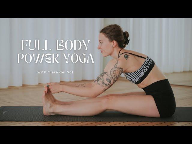 25 min. FULL BODY POWER YOGA FLOW to strengthen core, shoulders and legs