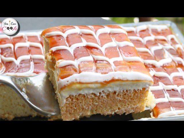 Easy Tres Leches Cake Three Milk Cake by (YES I CAN COOK)