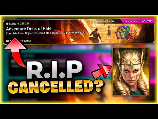 BAD NEWS and GOOD NEWS For Some Players!! New Deck Of Fate... Raid: Shadow Legends