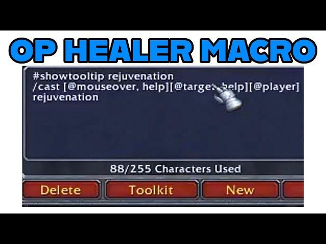 Best Healing Macro in WoW classic & Dragonflight | War Within