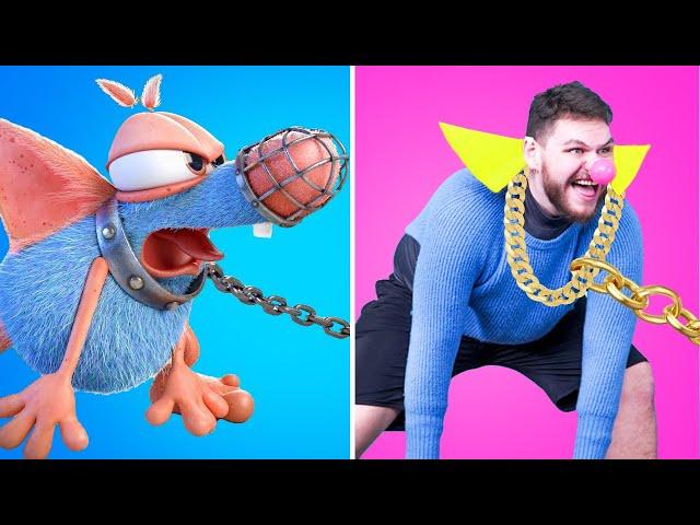 Cartoons In Real Life - Rattic The Dog And 4 Other Episodes Cartoon Parody | Hilarious Cartoon