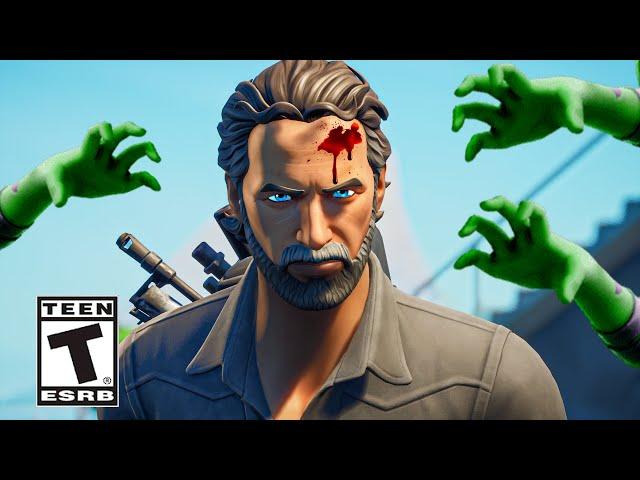 Rick Grimes Arrives in Fortnite Island (Fortnite Rick Grimes Trailer)