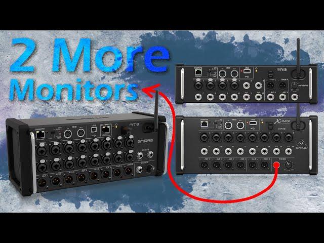 Add 2 extra monitors to your M/XR12,16,18 mixer for Free