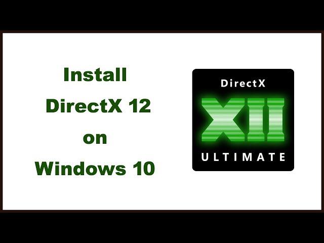 Direct x Install