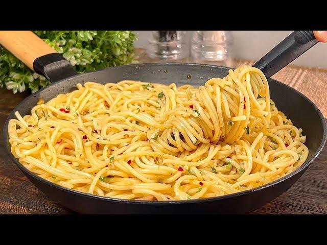 Incredibly delicious spaghetti in 15 minutes! A simple and delicious pasta recipe for dinner!