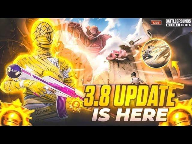 3.8 UPDATE LET'S EXPLORE ! |BGMI | 8bit JOHNNY is LIVE  #gameशुरु
