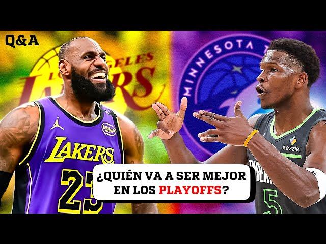 ¿QUÉ ESTRELLA ES MEJOR PARA PLAYOFFS? ¿LEBRON JAMES O ANTHONY EDWARDS?