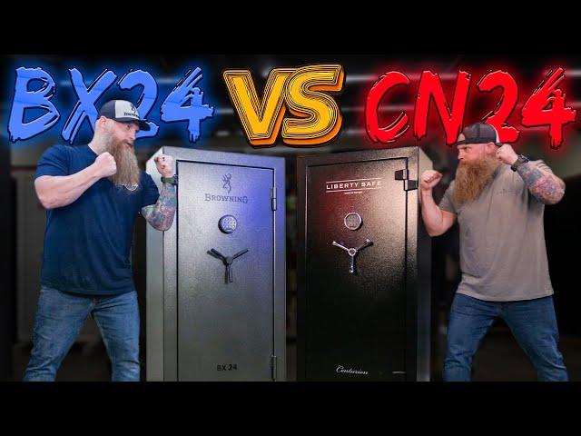 The Most Affordable Gun Safe BATTLE!! | Liberty Safe Centurion 24 Deluxe VS Browning ProSteel BX 24