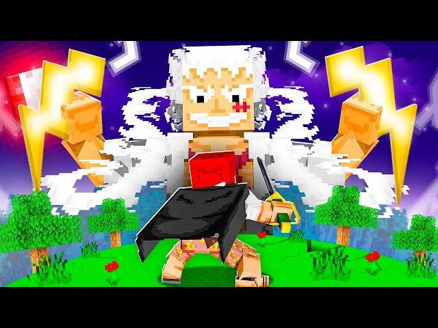 He killed my friend, so I became Gear 5 Luffy for Revenge in One Piece Minecraft