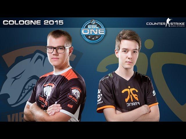 CS:GO - Virtus.Pro vs. Fnatic [Mirage] - ESL One Cologne 2015 - Semifinal Map 1