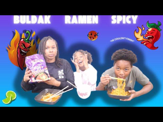 Tasting The NEW Buldak Ramen Noodles Habanero Lime Flavor ️ ‍🟩