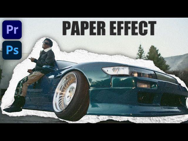 How to create PAPER EFFECTS out of ANYTHING! [PREMIERE PRO/PS] (mixed media)