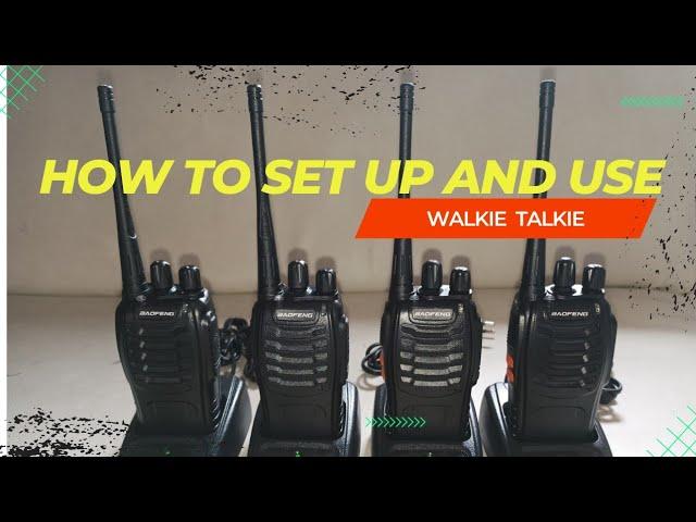 BAOFENG Walkie Talkie | Unboxing, SetUp and How to Use.