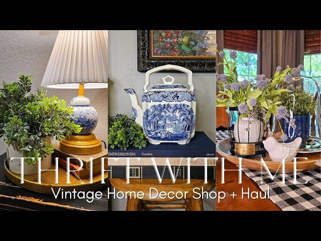 THRIFTING ESTATE SALE VINTAGE HOME DÉCOR - THRIFT WITH ME SUMMER 2024 | Shop with Me + Thrifted Haul