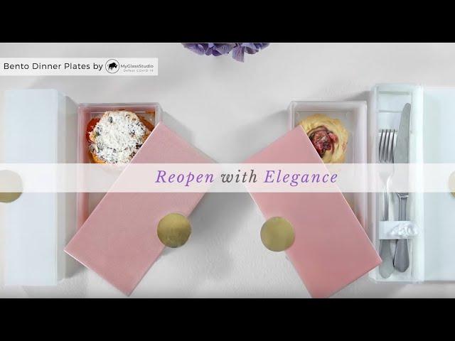 Pink Bento Box Presentation - Pink Bento Dinner Plates to Showcase Style