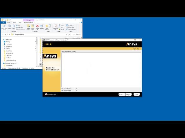 Installing ANSYS 2021 Releases on Windows