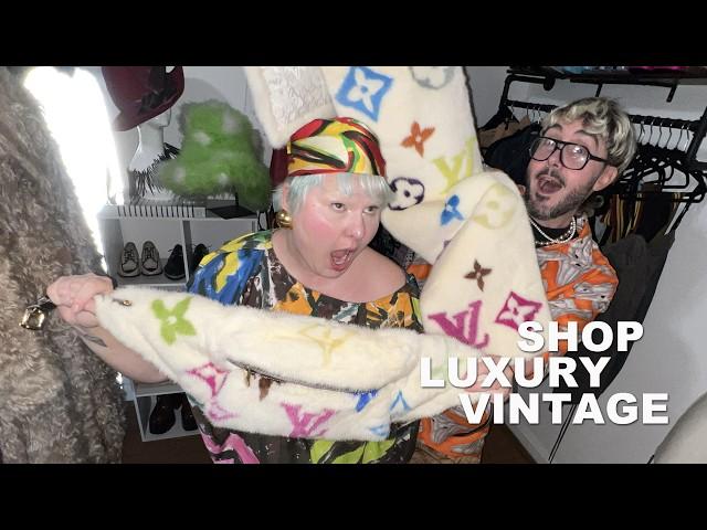 *SHOP LIKE A CELEBRITY FOR RARE DESIGNER PIECES* Vintage Luxury Shopping Vlog at PECHUGA VINTAGE