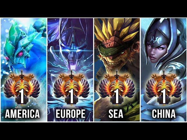 TOP 1 of every region - BEST in Dota 2