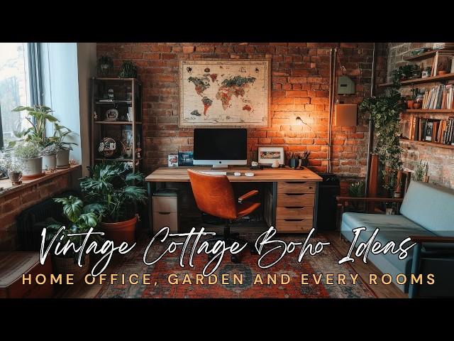 Vintage Cottage Boho Ideas: Home Office, Boho Garden Design And Every Room Inspiration