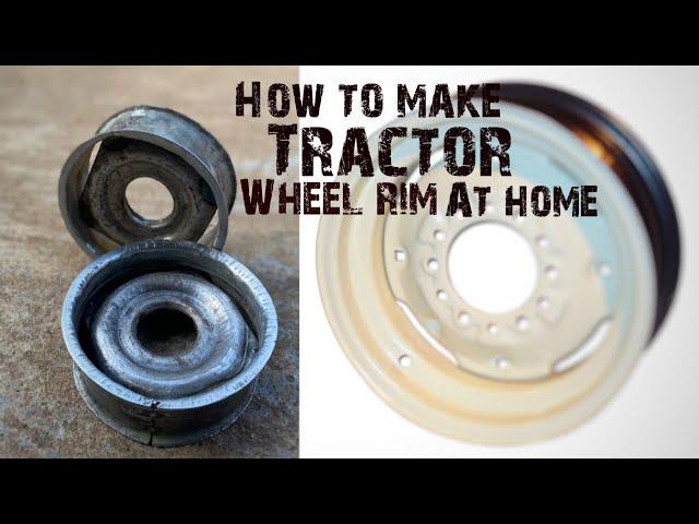 How to make mini tractors wheel rim at home/home made realistic toy#handmade #tractor #wheel#