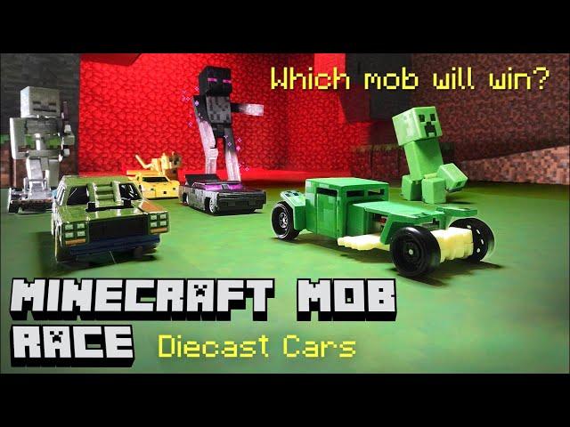 Minecraft Mob Race - Hot Wheels Diecast Car Racing