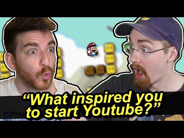 "What inspired you to start Youtube?" (featuring Mario Maker)