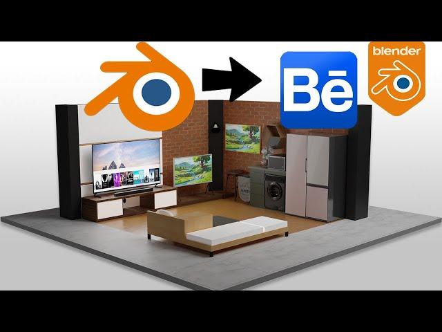 Blender Tutorial: Embed 3D Model to Web / Portfolio Website like Behance